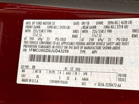 Used 2018 Ford Escape SE w/ SE Sync 3 Package FWD image 22
