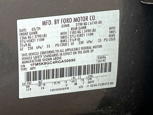 Used 2024 Ford Explorer ST w/ Equipment Group 401A AWD/4WD image 34