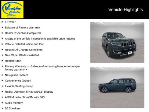 Used 2024 Jeep Wagoneer Series II w/ Convenience Group I AWD/4WD image 2