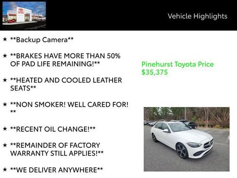 Used 2024 Mercedes-Benz C 300 Sedan image 19