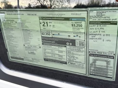 New 2026 Jeep Wrangler Sport S image 30