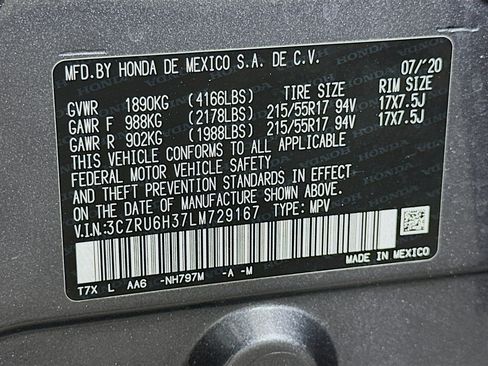 Used 2020 Honda HR-V LX image 12