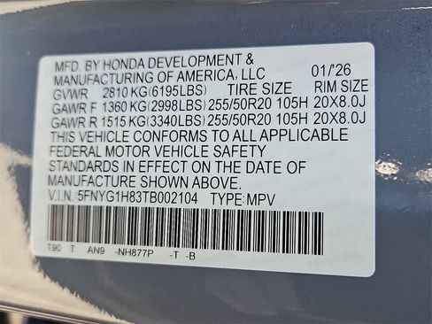 New 2026 Honda Pilot Elite image 18