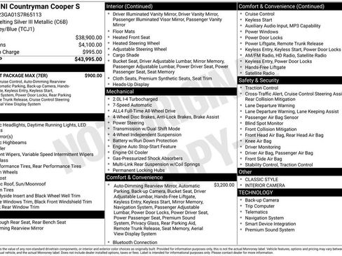 Certified 2025 MINI Cooper Countryman S w/ Comfort Package Max image 12