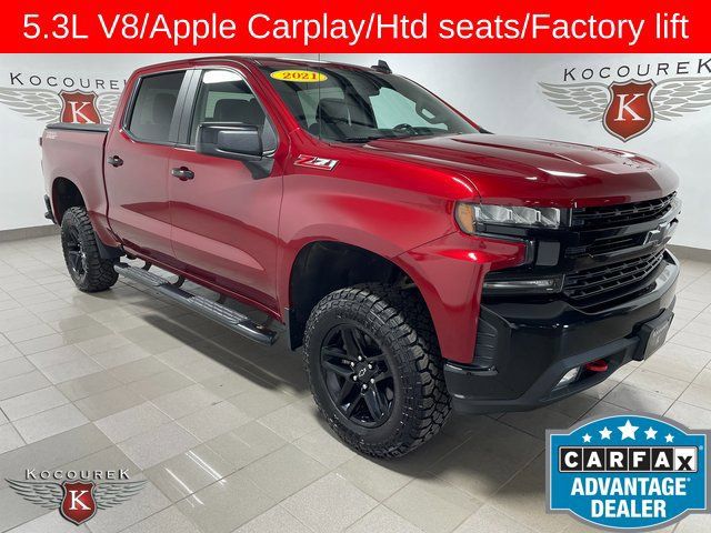 Used 2021 Chevrolet Silverado 1500 LT Trail Boss w/ Bed Protection Package AWD/4WD image 1