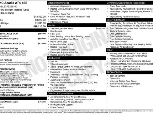 Used 2023 GMC Acadia AT4 w/ Preferred Package image 13