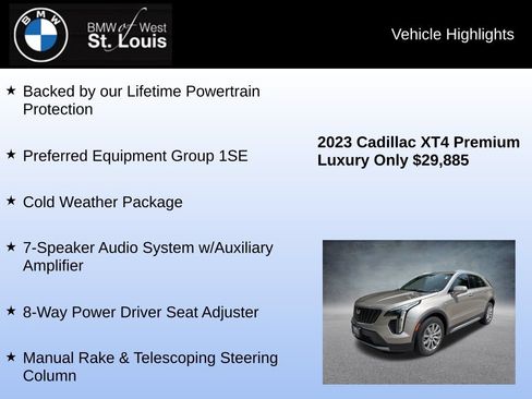 Used 2023 Cadillac XT4 Premium Luxury w/ Cold Weather Package AWD/4WD image 8