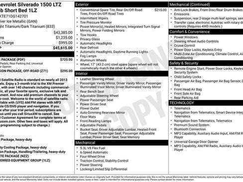 Certified 2013 Chevrolet Silverado 1500 LTZ w/ LTZ Plus Package AWD/4WD image 36