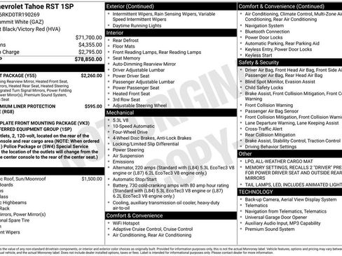 Used 2026 Chevrolet Tahoe RST w/ Comfort Package AWD/4WD image 6