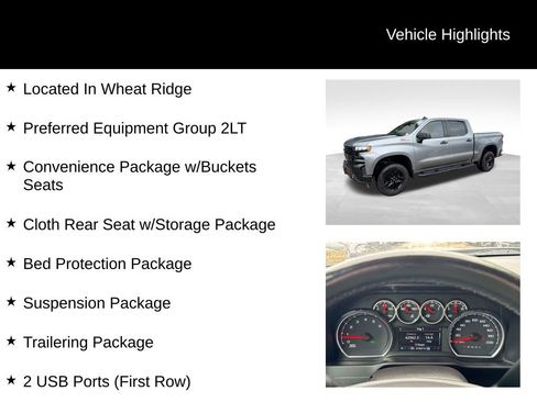 Certified 2021 Chevrolet Silverado 1500 LT Trail Boss w/ Bed Protection Package AWD/4WD image 9