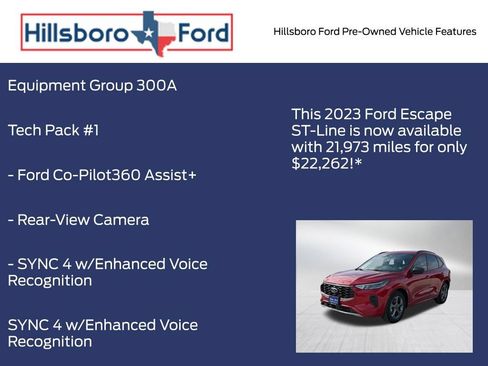 Used 2023 Ford Escape ST-Line w/ Tech Pack #1 FWD image 3