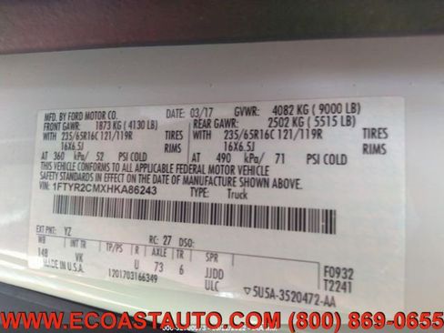 Used 2017 Ford Transit 250 148 Medium Roof image 10