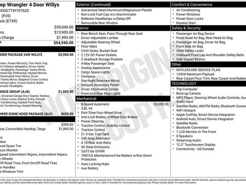 Used 2026 Jeep Wrangler Unlimited Sport AWD/4WD image 14