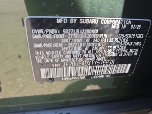 New 2026 Subaru Outback Premium AWD/4WD image 25