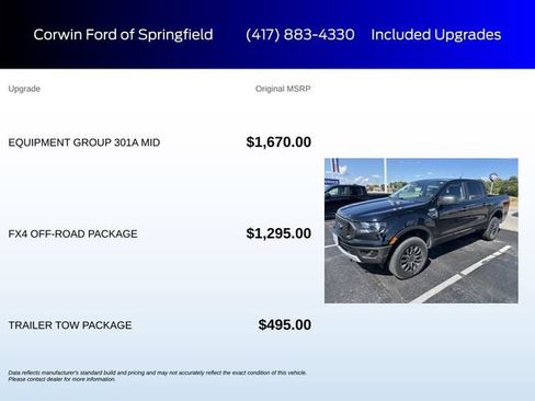 Used 2023 Ford Ranger XLT w/ Equipment Group 301A Mid AWD/4WD image 6