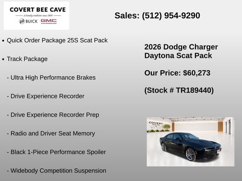 New 2026 Dodge Charger Daytona Scat Pack w/ Track Package AWD/4WD image 7