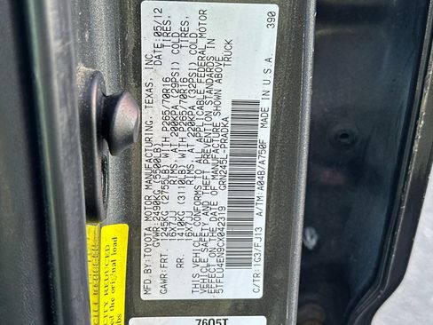 Used 2012 Toyota Tacoma 4x4 Double Cab image 29