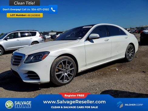 Used 2018 Mercedes-Benz S 560 Sedan w/ AMG Line Exterior image 1