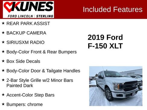 Used 2019 Ford F150 XLT w/ Equipment Group 302A Luxury image 2