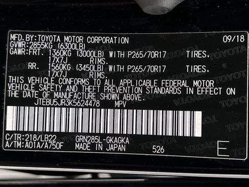 Used 2019 Toyota 4Runner SR5 Premium AWD/4WD image 24