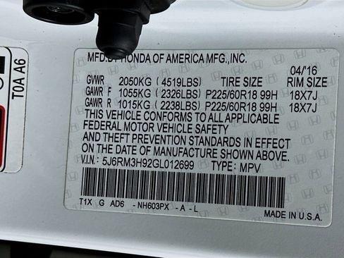 Used 2016 Honda CR-V Touring image 40