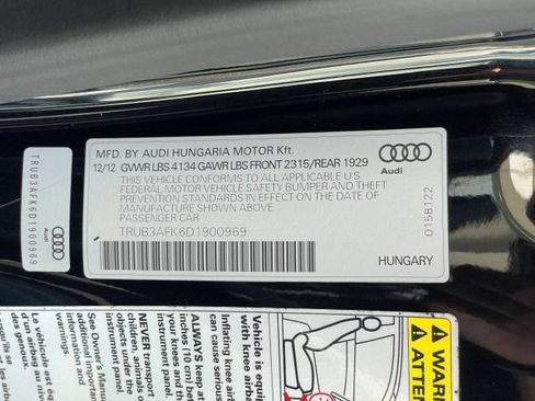 Used 2013 Audi TT RS w/ Tech Pkg AWD/4WD image 50