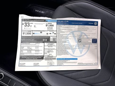 New 2026 Volkswagen Jetta SEL FWD image 14