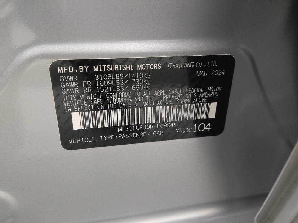 Used 2024 Mitsubishi Mirage G4 LE FWD image 33