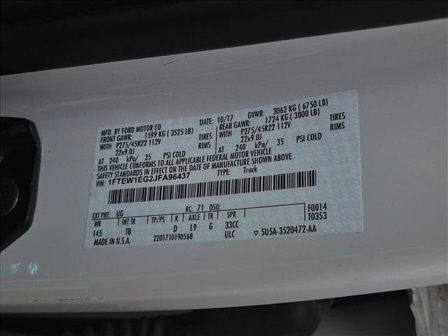 Used 2018 Ford F150 Limited w/ Trailer Tow Package AWD/4WD image 15
