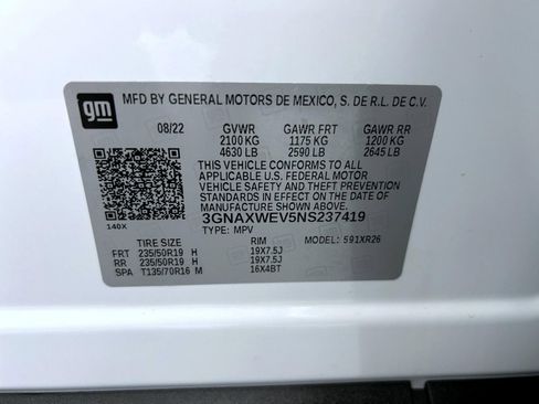 Used 2022 Chevrolet Equinox RS w/ RS Leather Package image 25