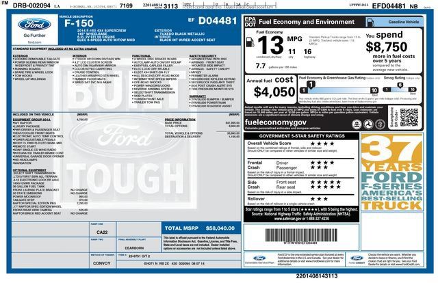 Used 2014 Ford F150 Raptor w/ Equipment Group 801A Luxury AWD/4WD image 5
