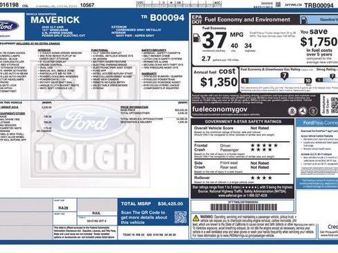 New 2026 Ford Maverick XLT w/ Equipment Group 301A AWD/4WD image 25