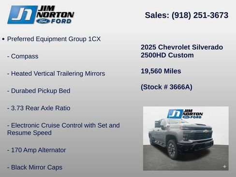 Used 2025 Chevrolet Silverado 2500 Custom w/ Custom Value Package AWD/4WD image 15