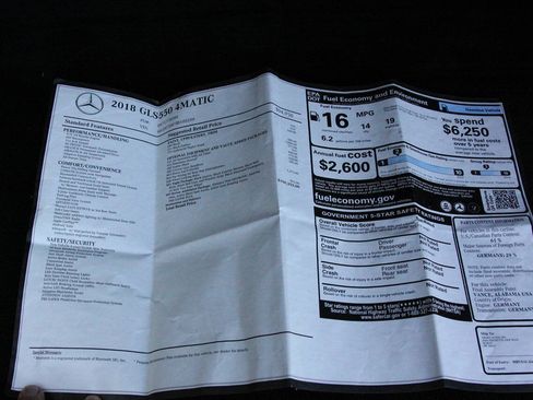 Used 2018 Mercedes-Benz GLS 550 4MATIC w/ Driver Assistance Package image 53