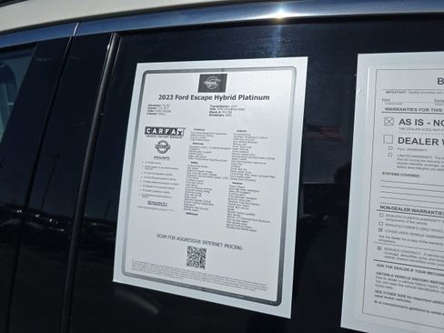 Used 2023 Ford Escape Platinum w/ Class II Trailer Tow Package AWD/4WD image 52