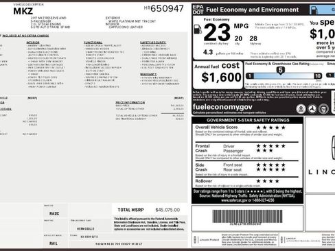 Used 2017 Lincoln MKZ Reserve w/ Climate Package image 15