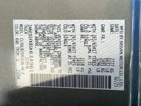 Certified 2025 Nissan Frontier SV image 33