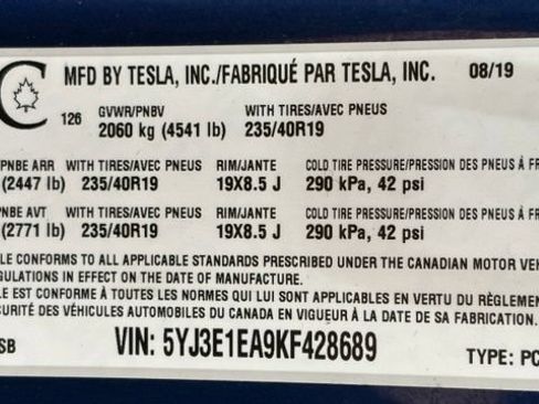 Used 2019 Tesla Model 3 Standard Range Plus RWD image 36