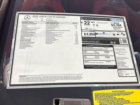 New 2026 Mercedes-Benz CLE 53 AMG 4MATIC Cabriolet image 18