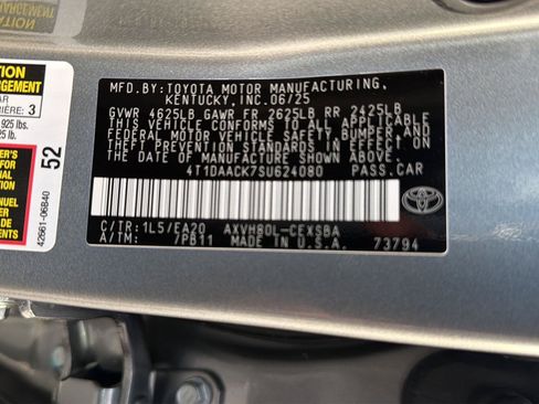 Certified 2025 Toyota Camry SE FWD image 39
