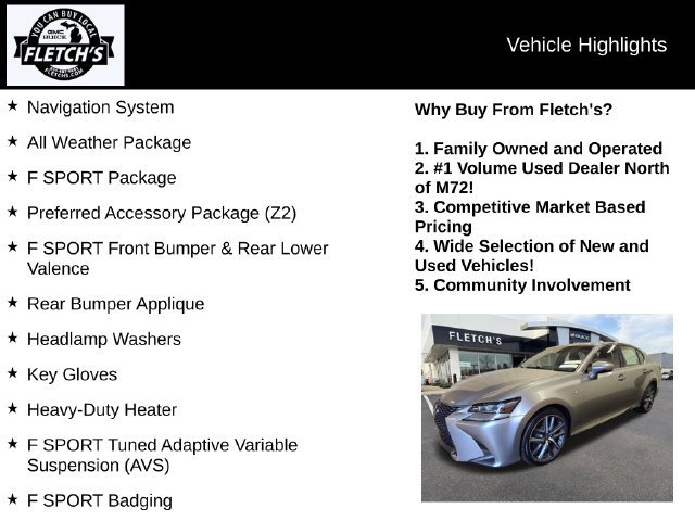 Used 2020 Lexus GS 350 F Sport AWD/4WD image 2
