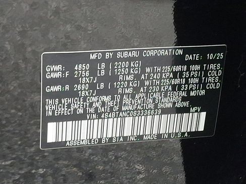 Certified 2025 Subaru Outback Limited image 27