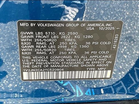 New 2026 Volkswagen Atlas SE image 20