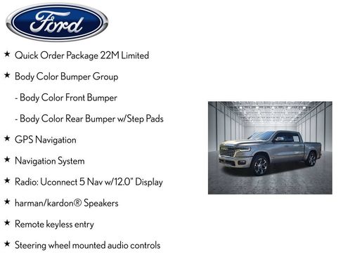 Used 2025 RAM 1500 Limited w/ Body Color Bumper Group AWD/4WD image 4