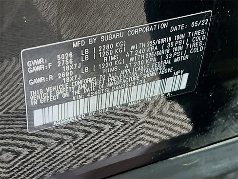 Certified 2022 Subaru Outback Onyx Edition XT w/ Popular Package #2 image 33