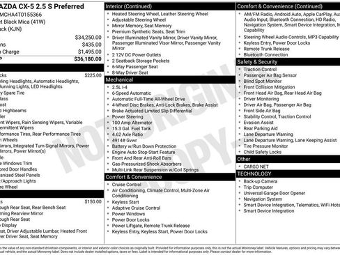 New 2026 MAZDA CX-5 Preferred AWD/4WD image 35