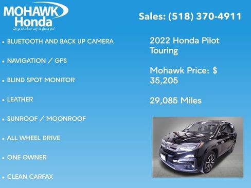 Certified 2022 Honda Pilot Touring image 8