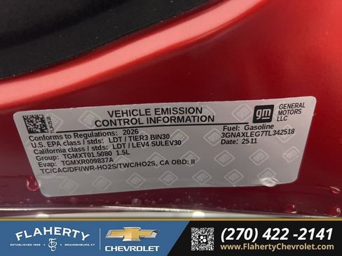 New 2026 Chevrolet Equinox RS image 17