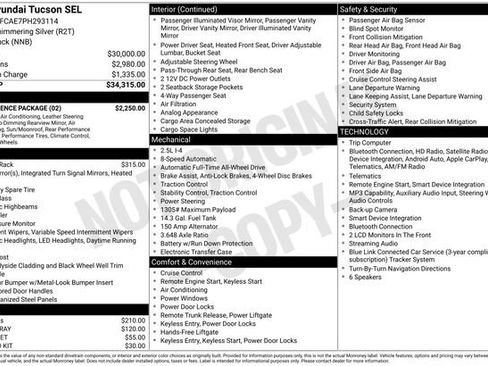Used 2023 Hyundai Tucson SEL w/ Convenience Package AWD/4WD image 23