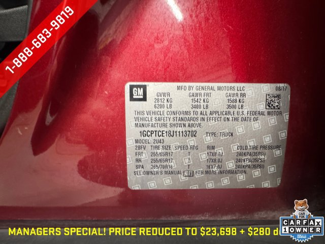 Used 2018 Chevrolet Colorado LT w/ Luxury Package, Chrome AWD/4WD image 29